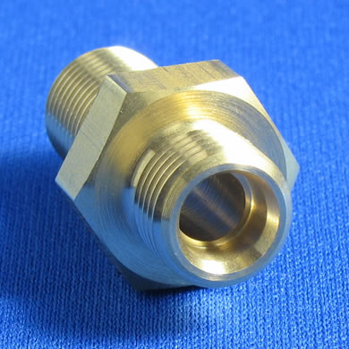継手ＭＭ　Ｇ１／８Ｘ７／１４　六角１４Ｘ２６